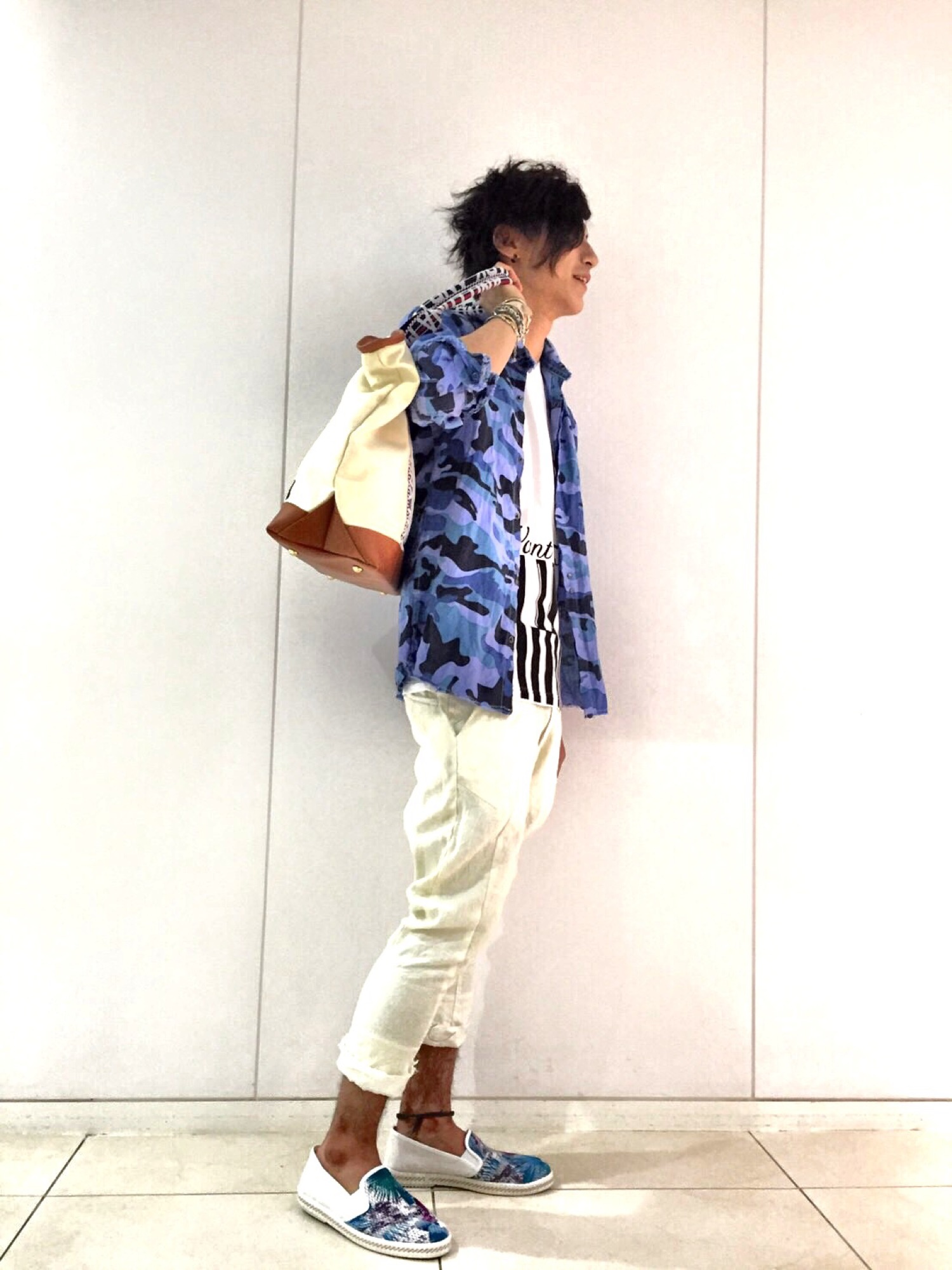 KMRii ケムリ LAYERED LINEN SRL リネン サルエルパンツ KMRii（ケムリ）の「KMRii[ケムリ] LAYERED LINEN SRL PT