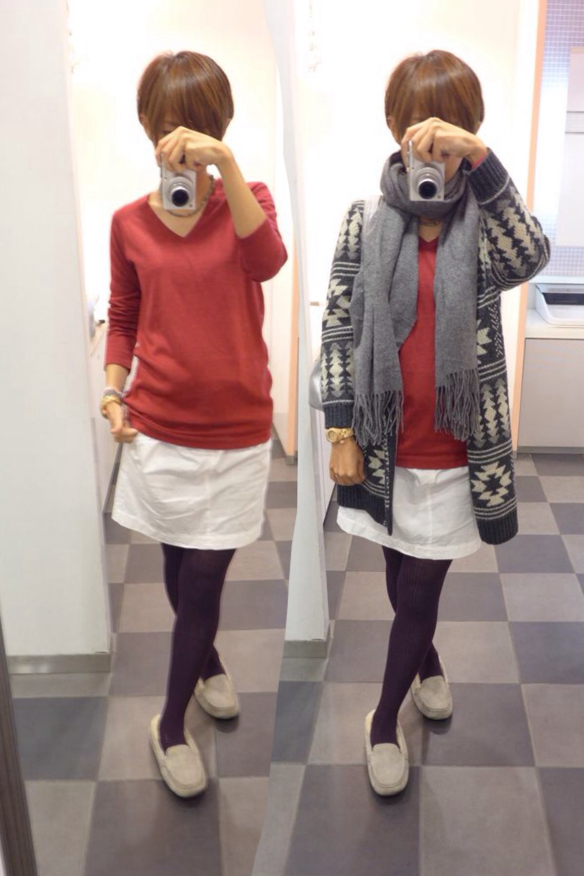 もこ｜UGGのモカシン/デッキシューズを使ったコーディネート 