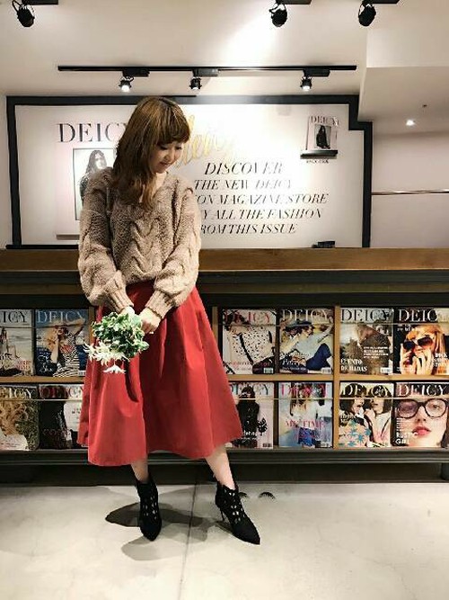 deicy♡BIGスリーブケーブルニット deicy - deicy BIGスリーブケーブルニット デイシー ニットの通販 by