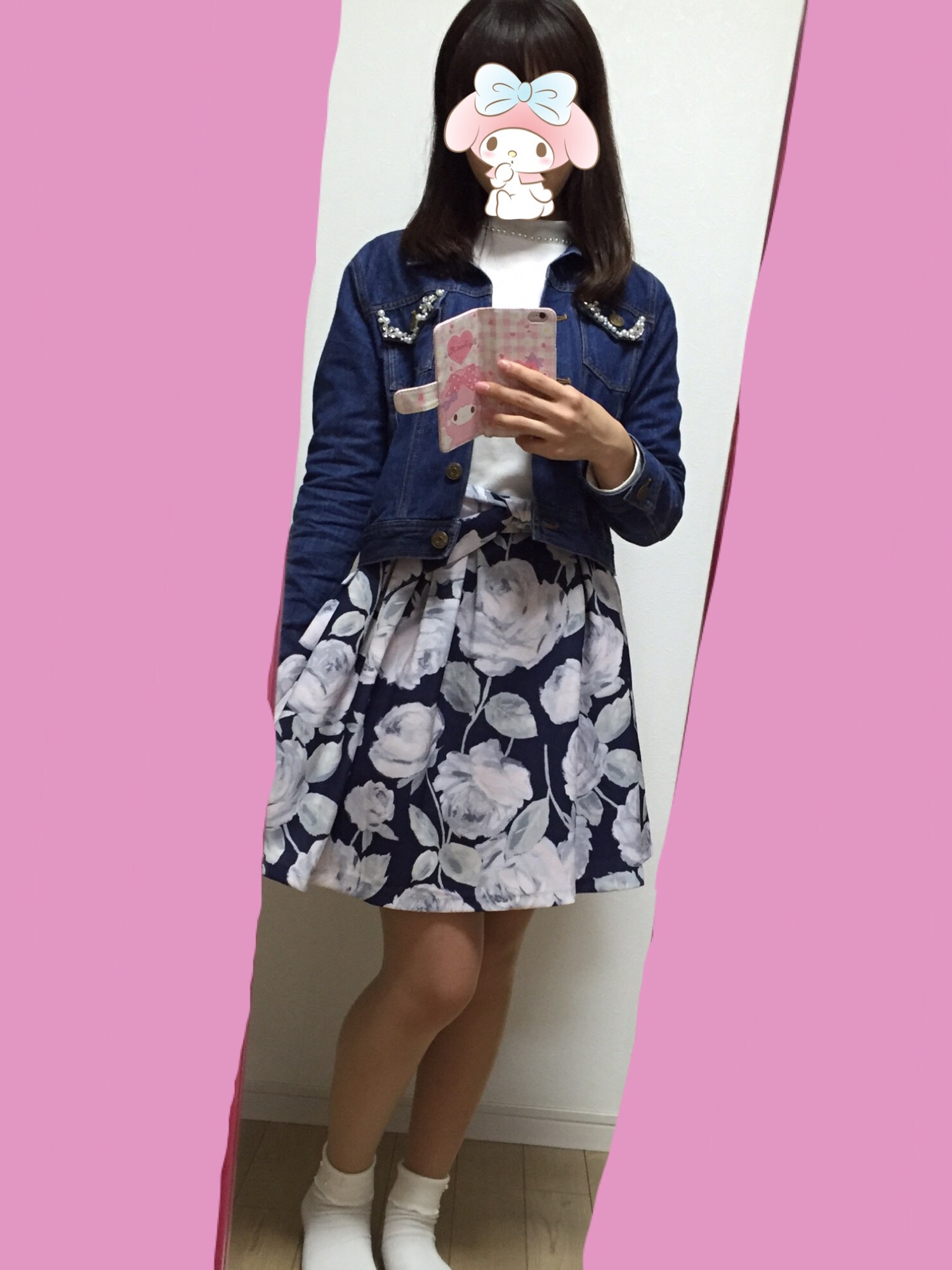 LIZLISA Gジャン LIZ LISA（リズリサ）の「ビジュー付Gジャン（デニムジャケット