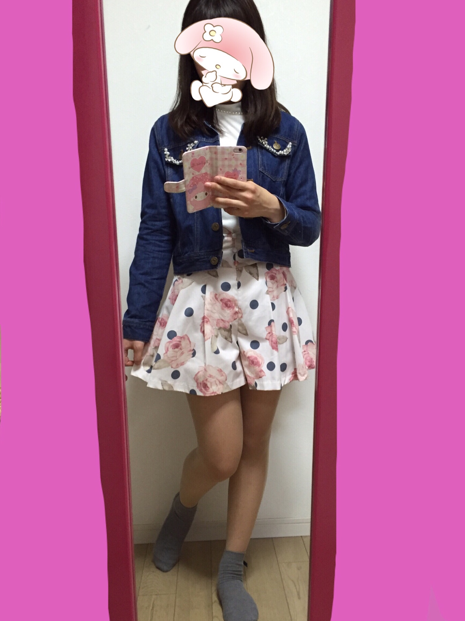 LIZ LISA（リズリサ）の「ビジュー付Gジャン（デニムジャケット