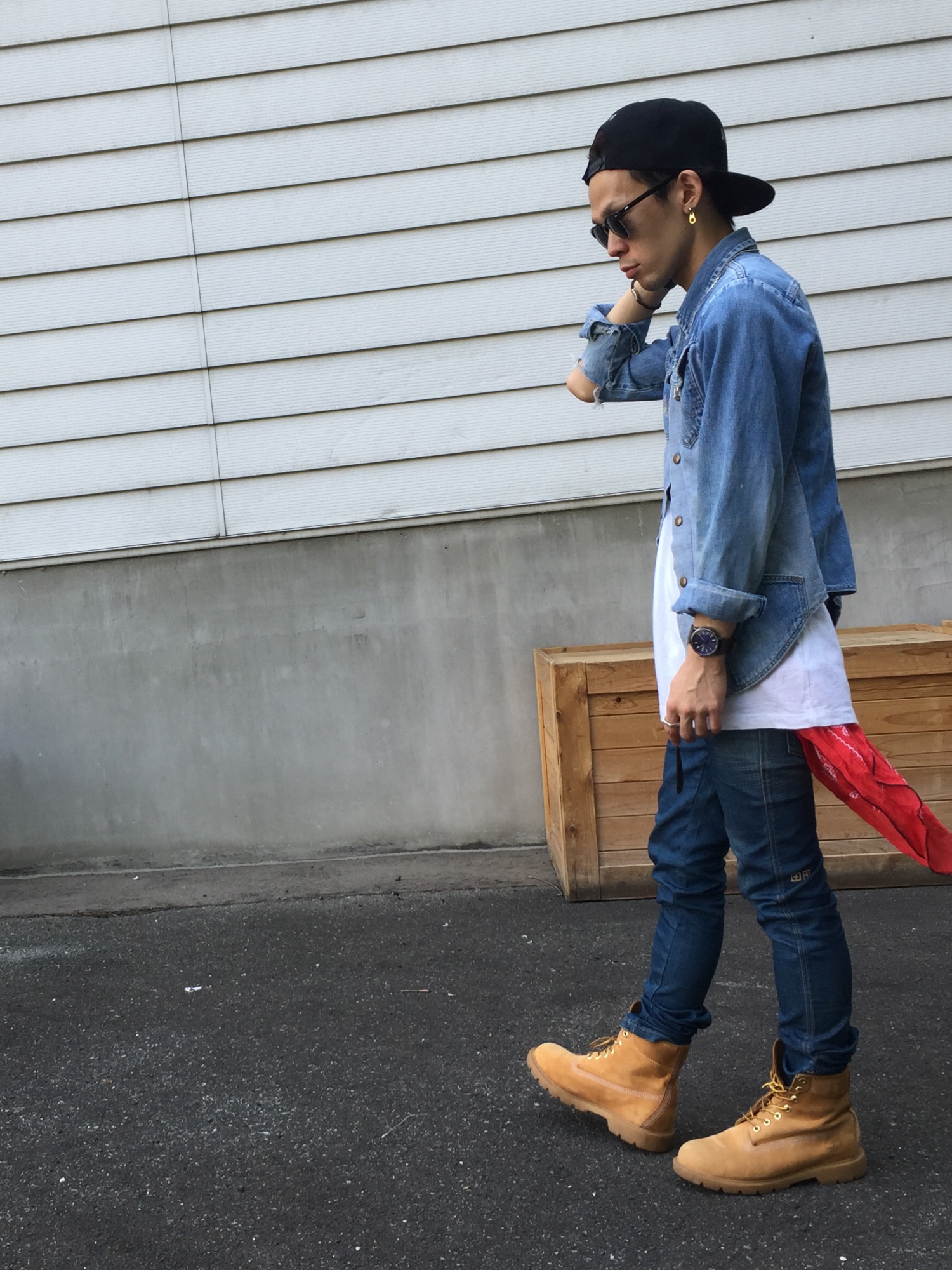 Timberlandのブーツを使った人気ファッションコーディネート