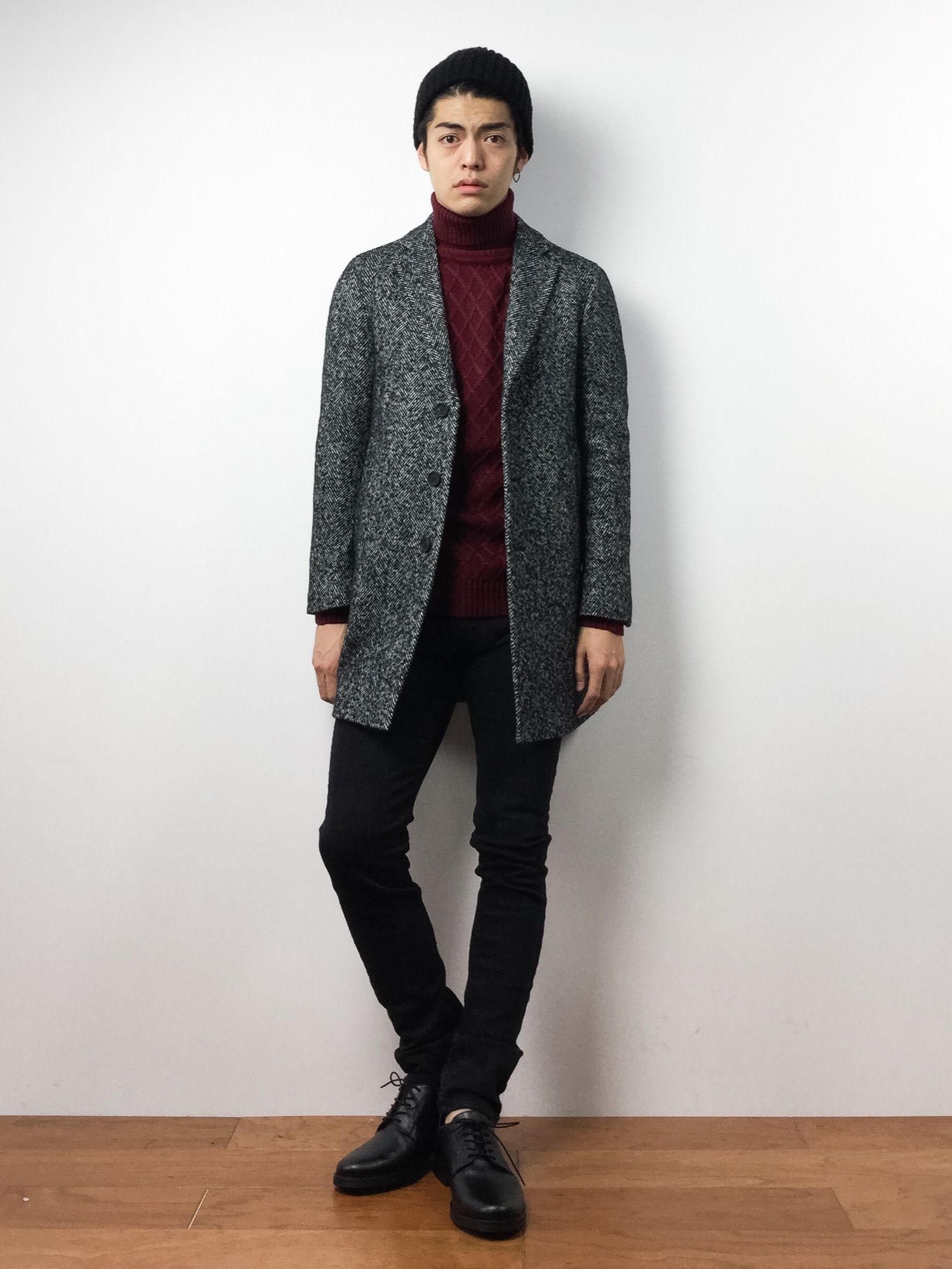 EDIFICE（エディフィス）の「◇ウール*シルクツイードチェスターコート