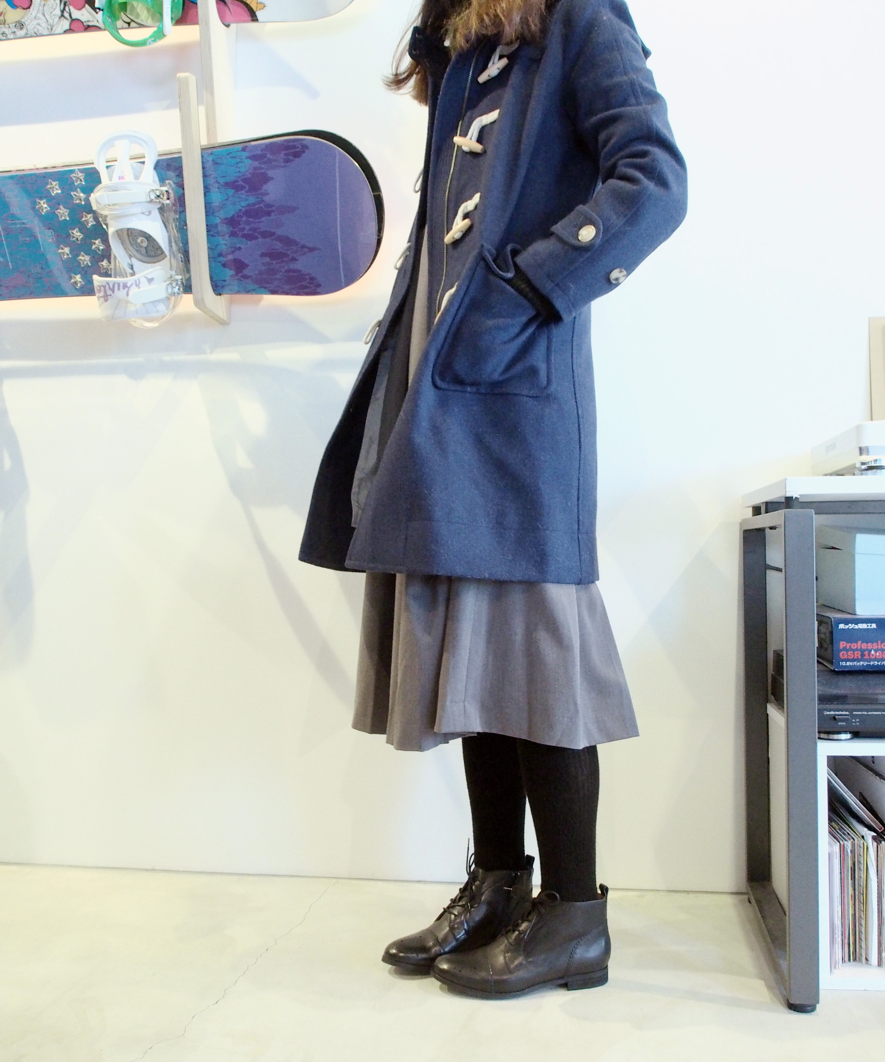 THE SHINZONEのダッフルコートを使った人気ファッションコーディネート