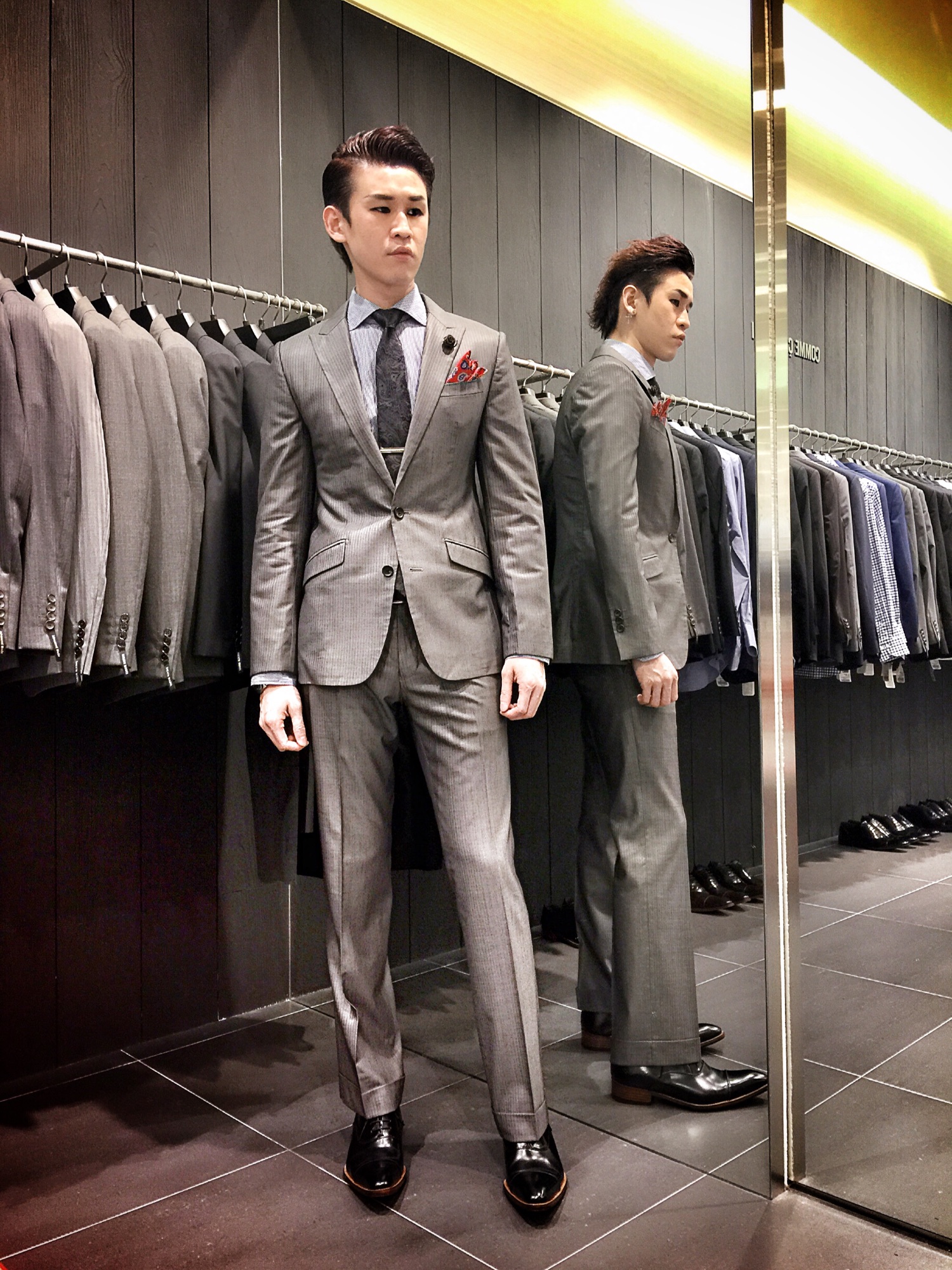 セール】 シャドーチェック スーツ （セットアップ）｜COMME CA MEN