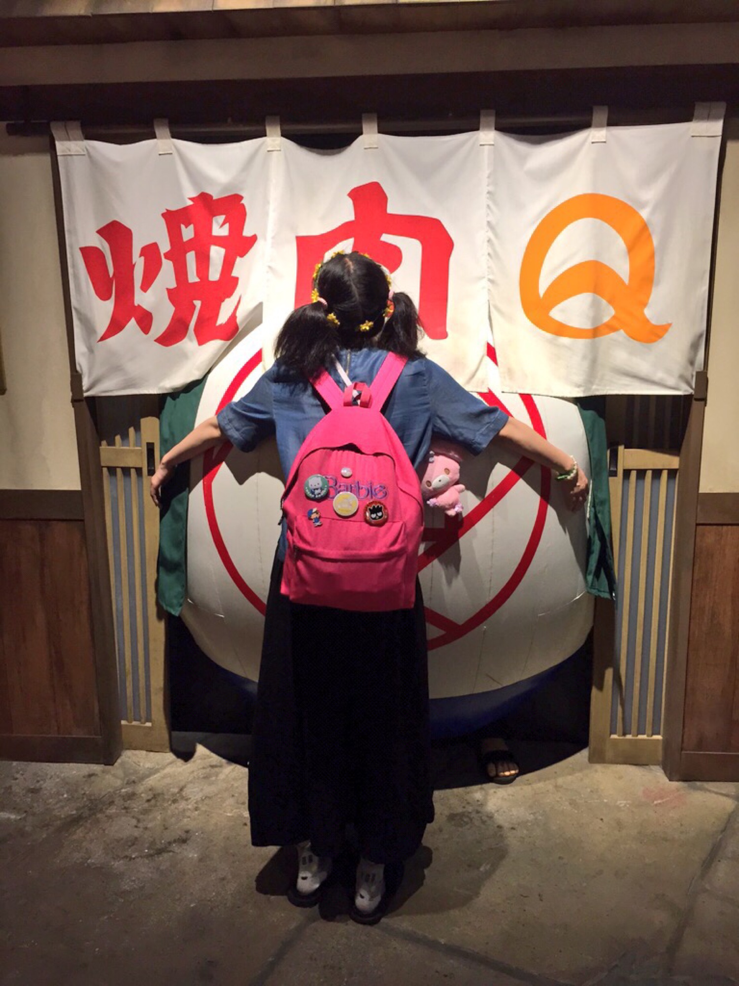 NUNOO×Barbie★バービー☆ビジュー フラップ☆チェーン☆バッグ Barbie（バービー）の「∴WEGO/Barbieロゴデイパック（バック