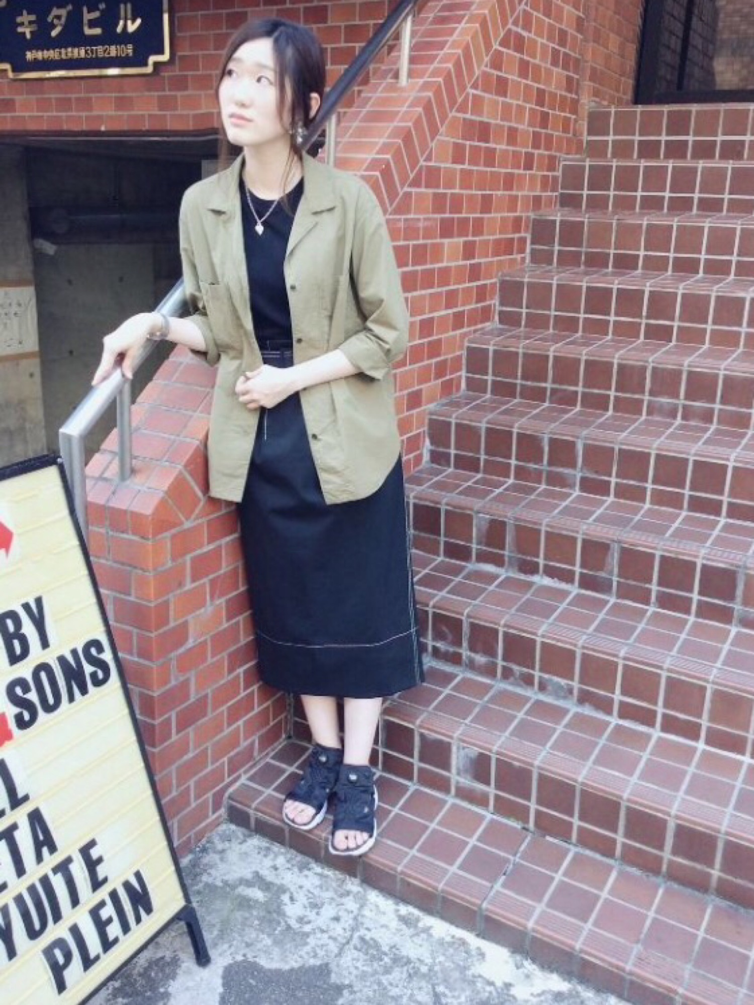 LE CIEL BLEU（ルシェルブルー）の「ステッチワークハイウエスト  