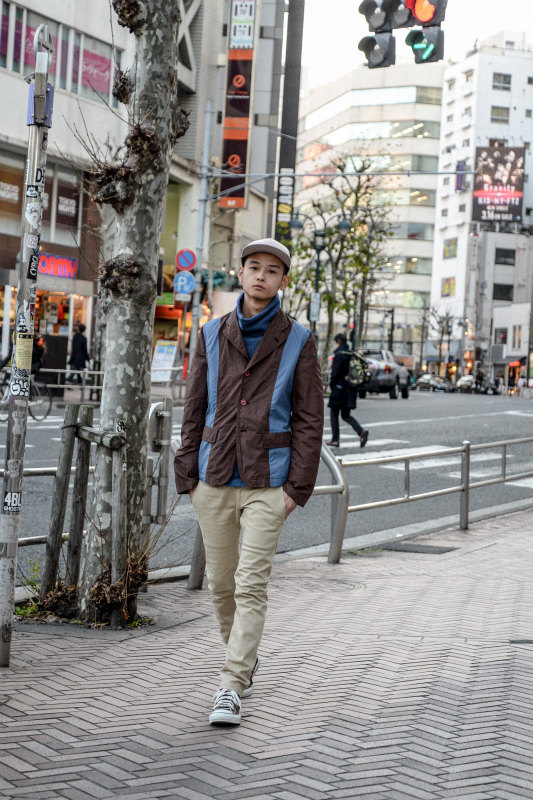 COMME des GARCONS SHIRT ナイロンJKT 紺 黄 茶 L COMME des GARCONS SHIRT ナイロンJKT 紺 黄 茶 L COMME des GARCONS