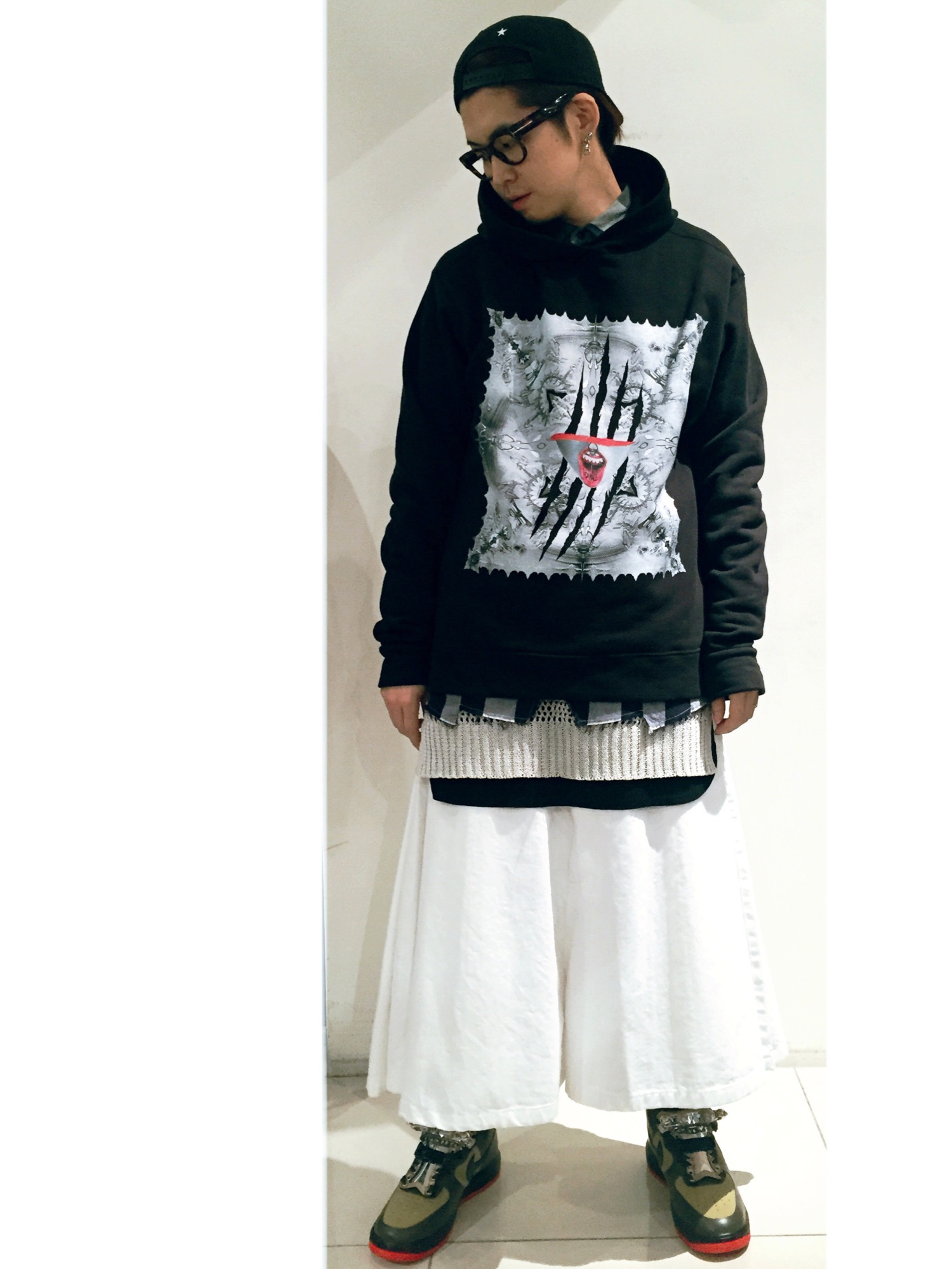 KIDILLのアイテムを使った「袴パンツ」の人気ファッション