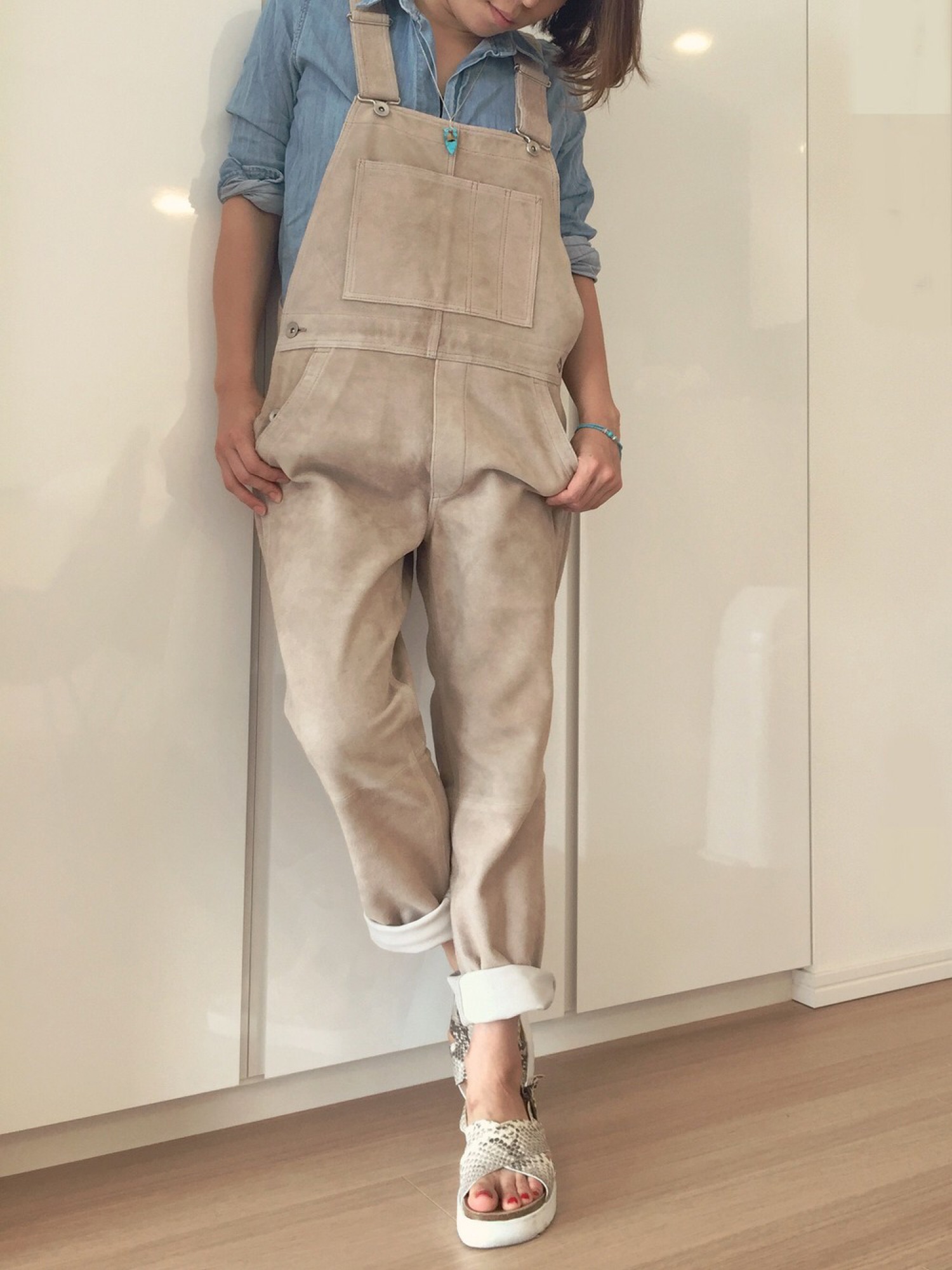 6(ROKU) SUEDE SALOPETTE roku 6 beauty&youth スエード