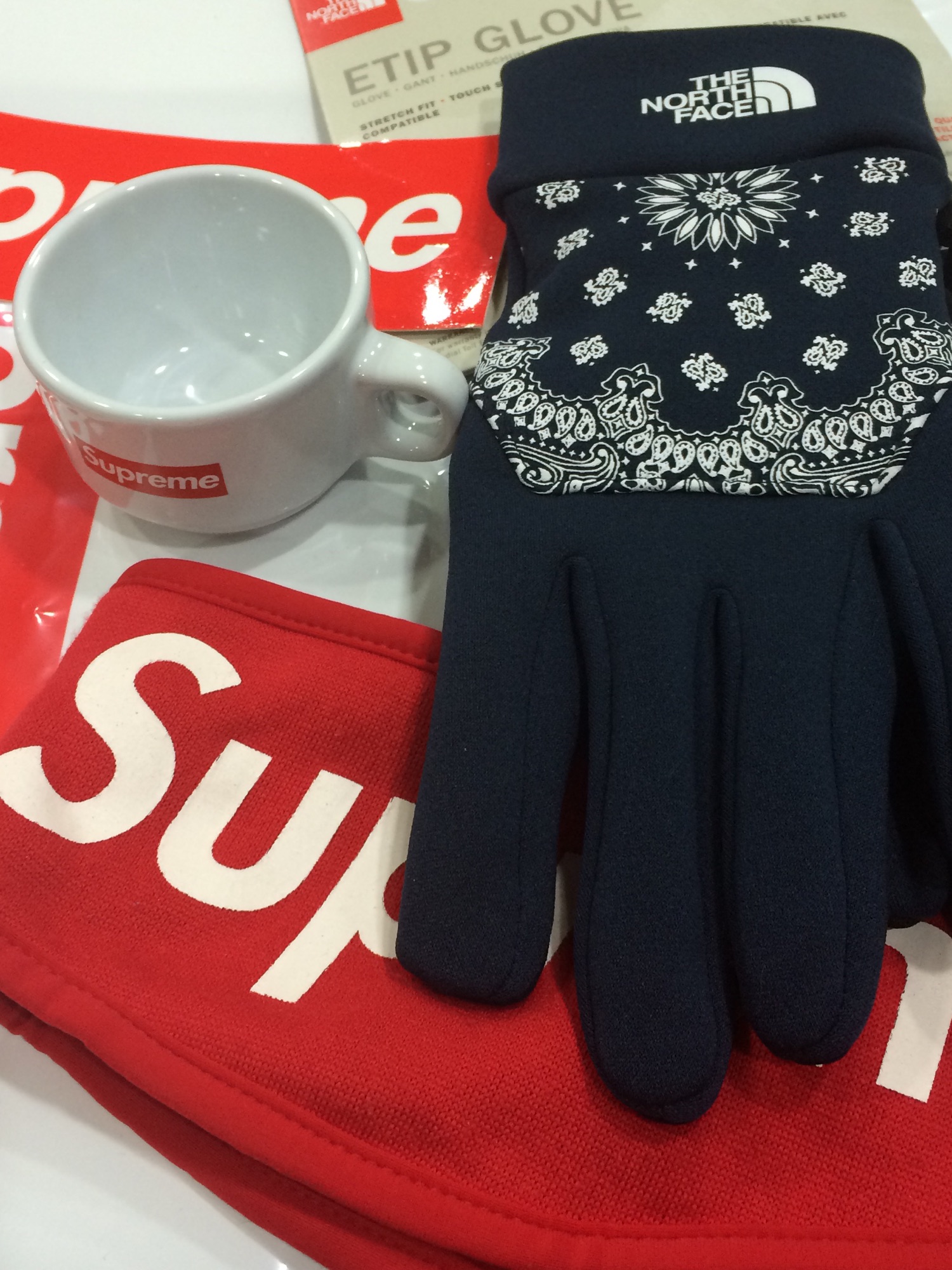 Supreme NORTH FACE Bandana ETIP Glove 手袋 NTWRK - SUPREME THE