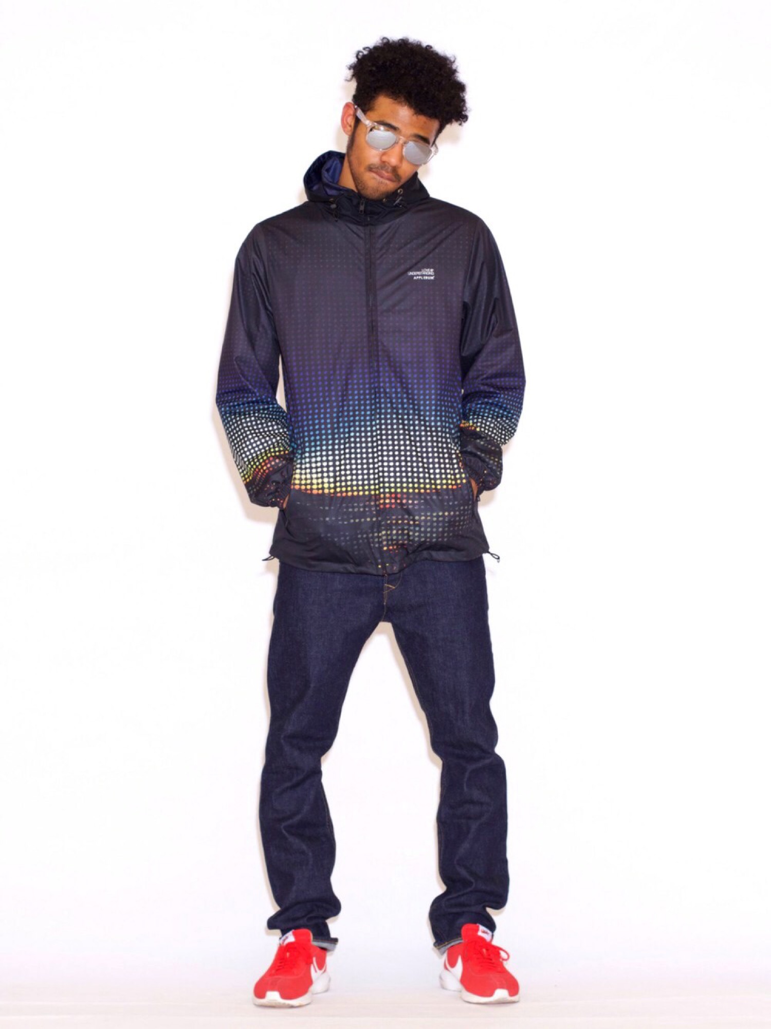APPLEBUM（アップルバム）の「Sunshine Screen Dot Zip Up Parka