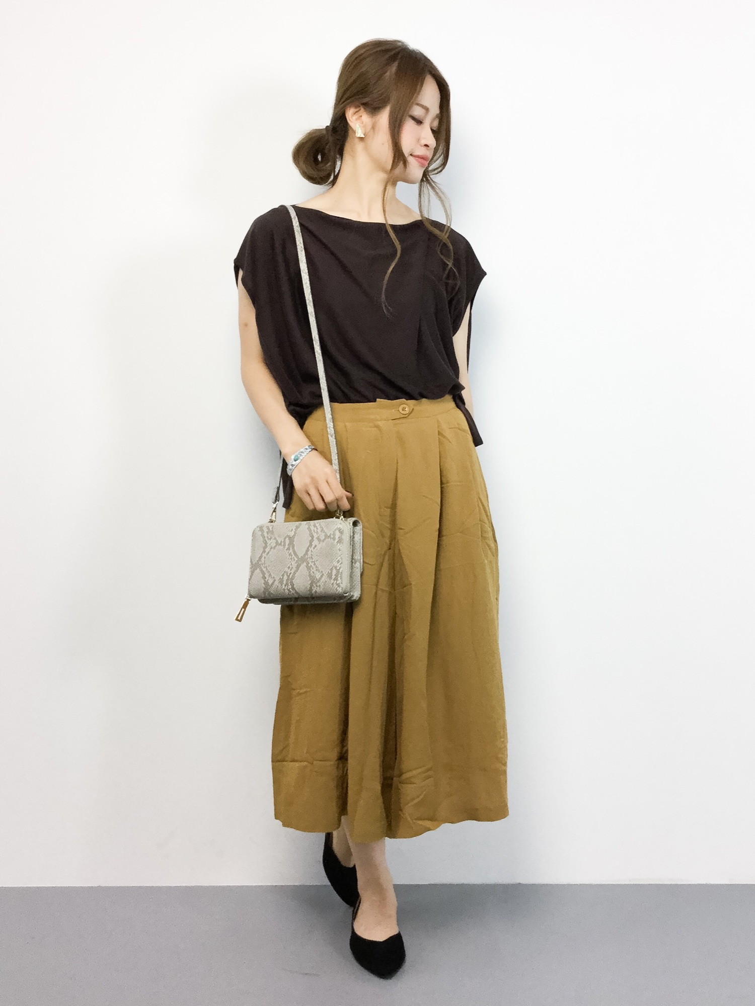 IENA 未使用 シルクフレアボートネックノースリーブプルオーバー IENA（イエナ）の「シルクフレア ボートネックノースリーブプル