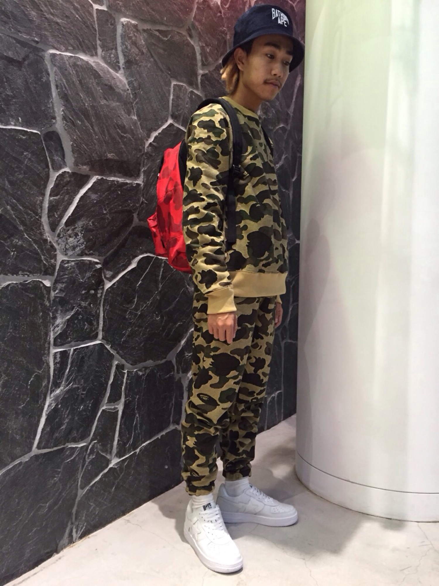 A BATHING APE（アベイシングエイプ）の「1ST CAMO JACQUARD CREWNECK 