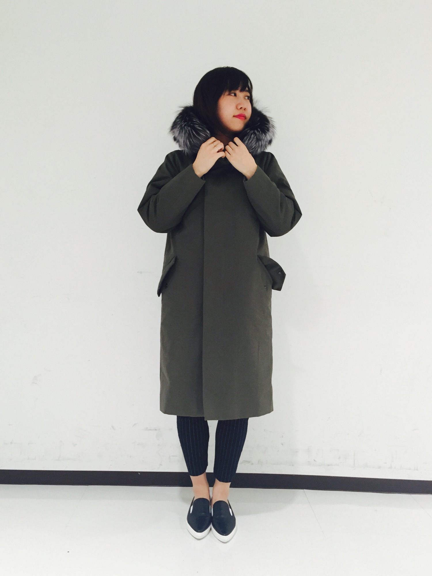 アダムエロペ　フォックスボリュームファー 6WAY モッズコート ADAM ET ROPE'（アダムエロペ）の「フォックスボリュームファー