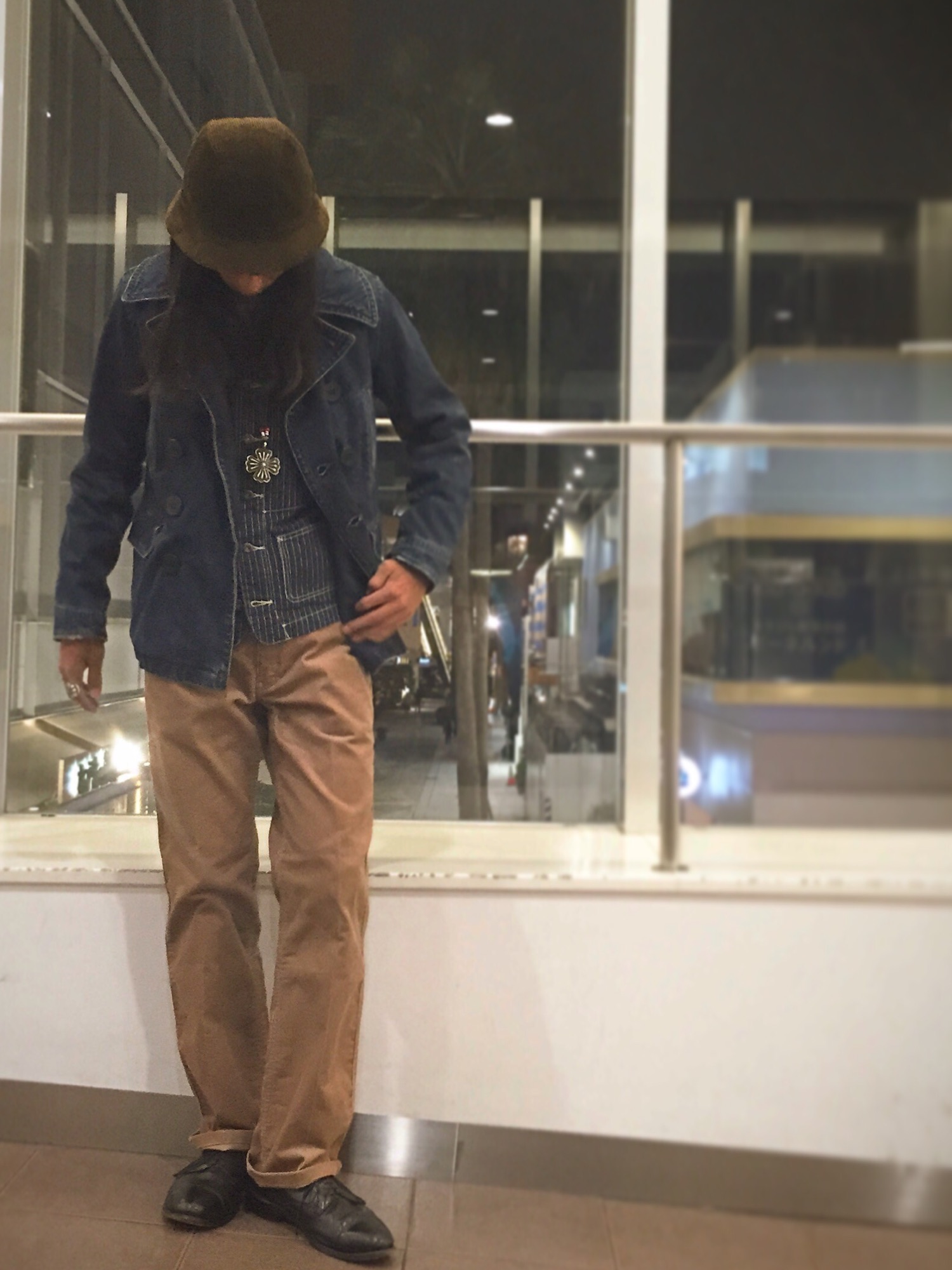 Schott/ショット/DENIM PCOAT/デニム ピーコートを使った