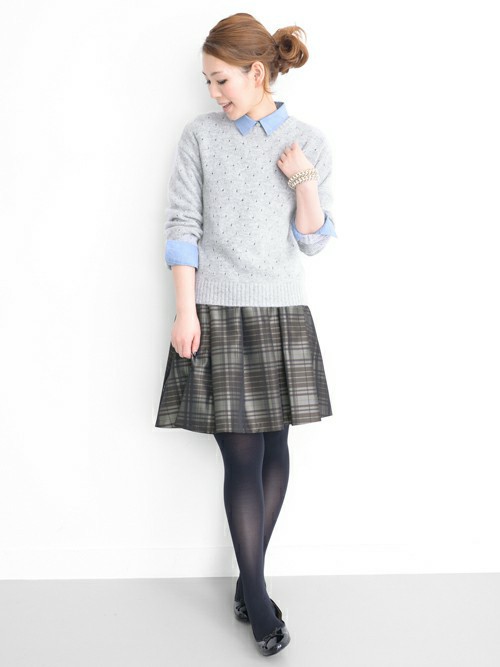 【新品】アーバンリサーチ ロッソ チェックタックギャザースカート URBAN RESEARCH ROSSO WOMEN（アーバンリサーチ ロッソ）の