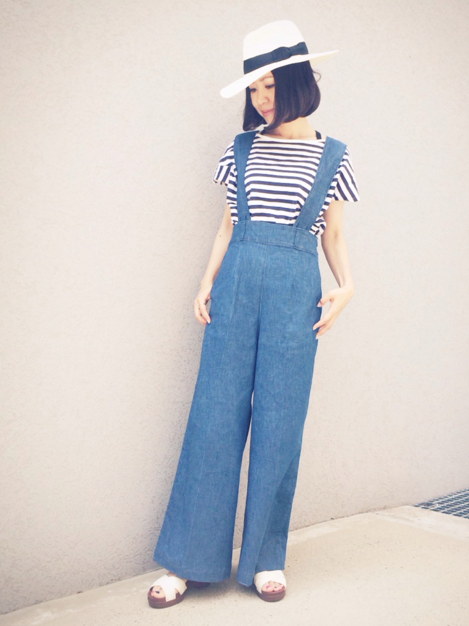 IENA（イエナ）の「デニムバギーサロペットパンツ。（サロペット 