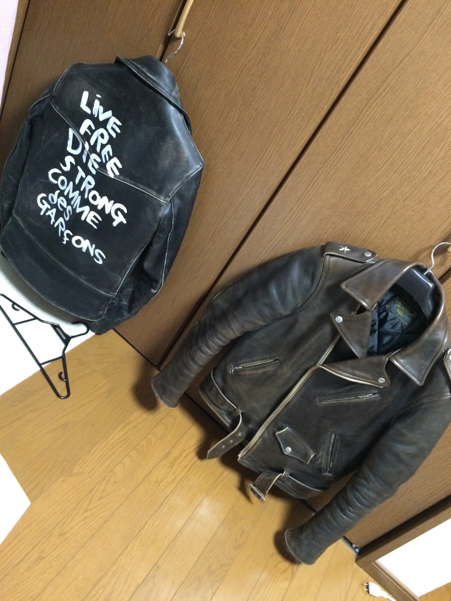 Permanent Genuineのライダースジャケットを使った人気ファッション 
