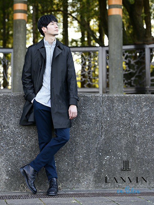 LANVIN en Bleuのトレンチコートを使ったメンズ人気ファッション