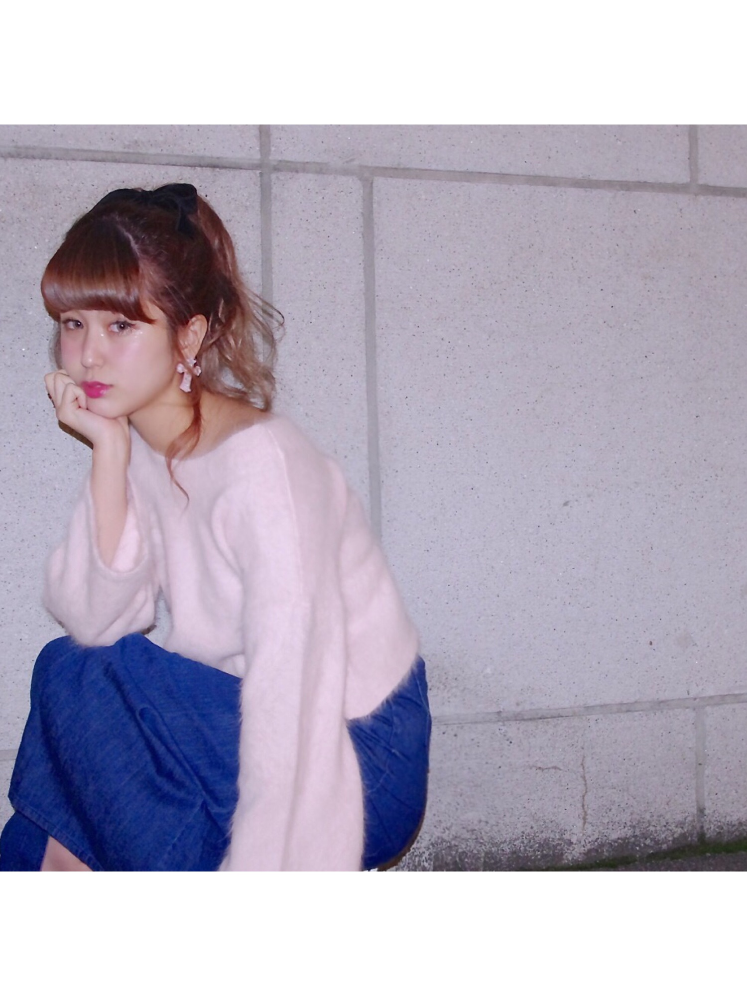 新品 Honey mi Honey ペプラム バイカラー かぶら ベアトップ ②