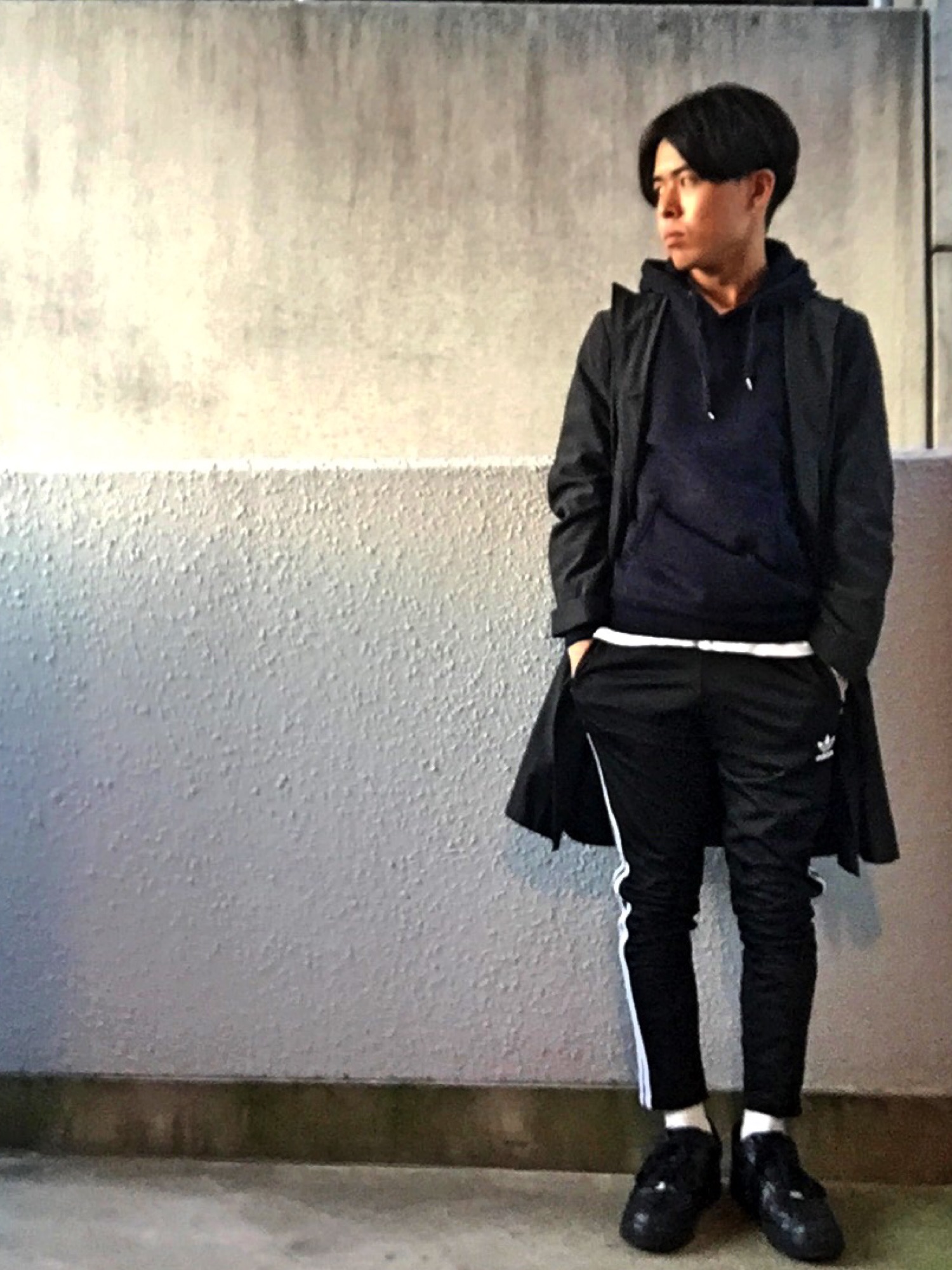 JIL SANDERのチェスターコート（ブルー系）を使った人気ファッション 